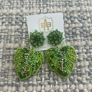Allie Beads Palm Tree earrings. Brand NEW